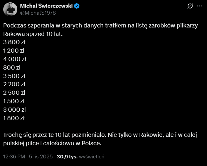 Właściciel Rakowa ujawnił ZAROBKI PIŁKARZY Medalików sprzed... 10 LAT! O.o